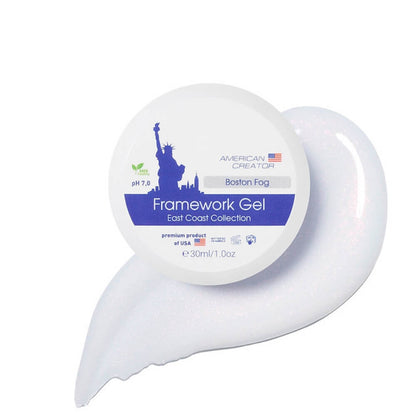 30ml bottle of American Creator Framework Gel in Boston Fog