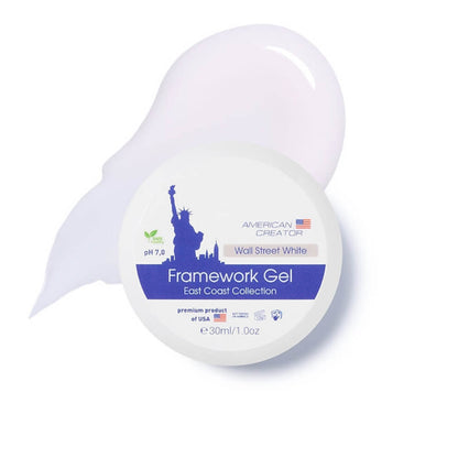 30ml bottle of American Creator Framework Gel in Wall Street White