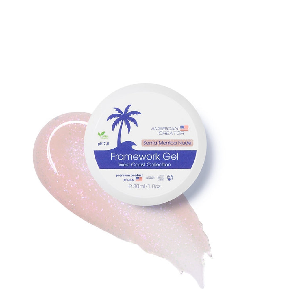 American Creator Framework Gel Santa Monica Nude nail strengthening gel,30ml