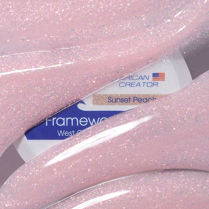 American Creator Sunset Peach builder gel for nail extensions 30ml