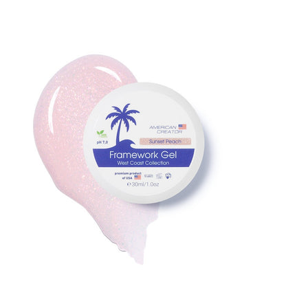 American Creator Sunset Peach framework builder gel professional UV LED nail gel 30ml