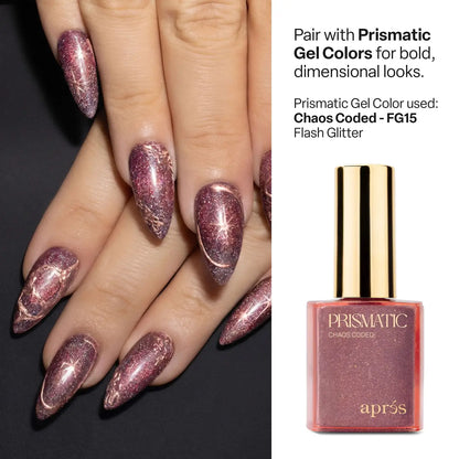 Apres Artiste Gel Metallic Silver is the essential tool for flawless, salon-quality nail art with maximum shine and precision.