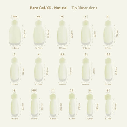 Apres Bare Gel-X Natural Box of 280 nail tips