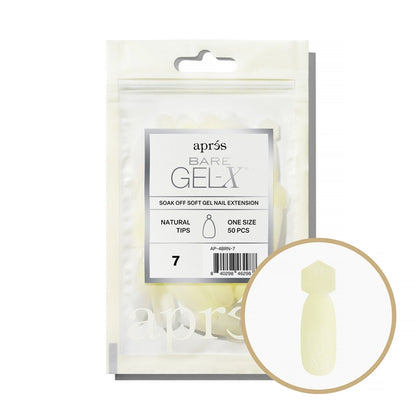 Apres Bare Gel-X Natural Refill Bag, size 7