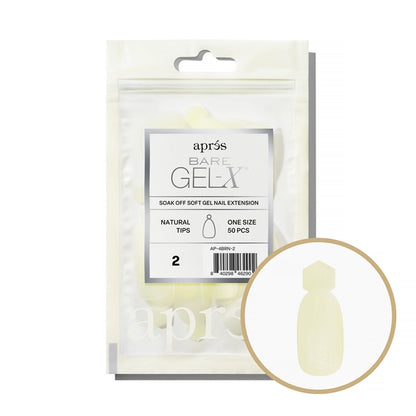 Apres Bare Gel-X Natural Refill Bag, size 2