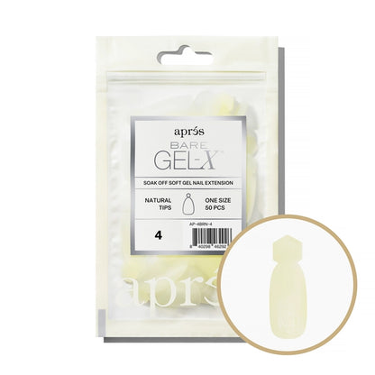 Apres Bare Gel-X Natural Refill Bag, size 4