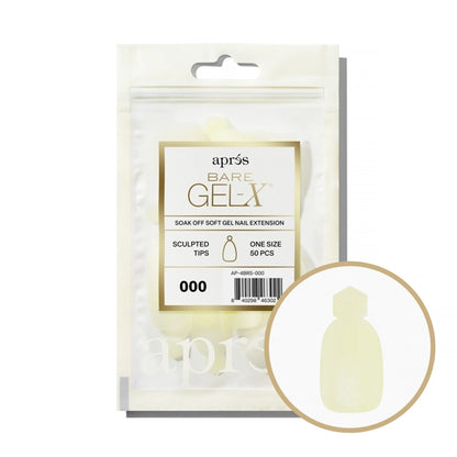 Apres Bare Gel-X Sculpted Refill Bag, size 000