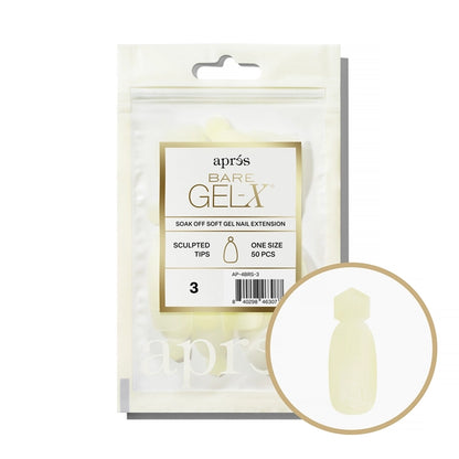 Apres Bare Gel-X Sculpted Refill Bag, size 3