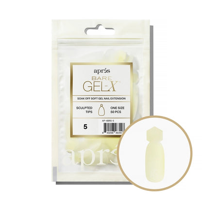 Apres Bare Gel-X Sculpted Refill Bag, size 5