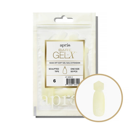 Apres Bare Gel-X Sculpted Refill Bag, size 6