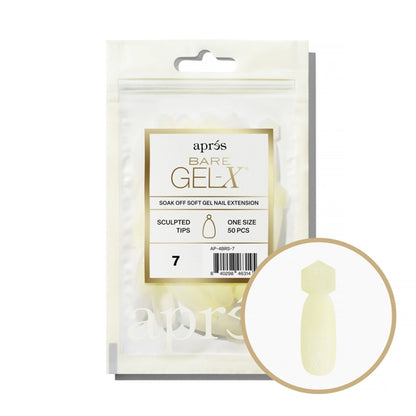 Apres Bare Gel-X Sculpted Refill Bag, size 7