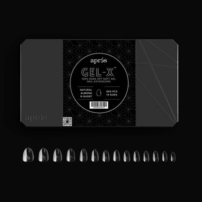 Apres - Gel-X Natural Almond Extra Short Box of Tips 2.0, 600pcs