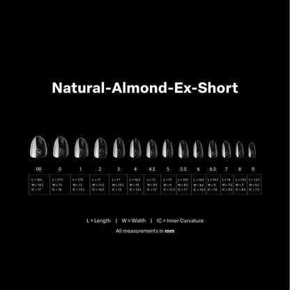 Apres - Gel-X Natural Almond Extra Short Box of Tips 2.0, 600pcs