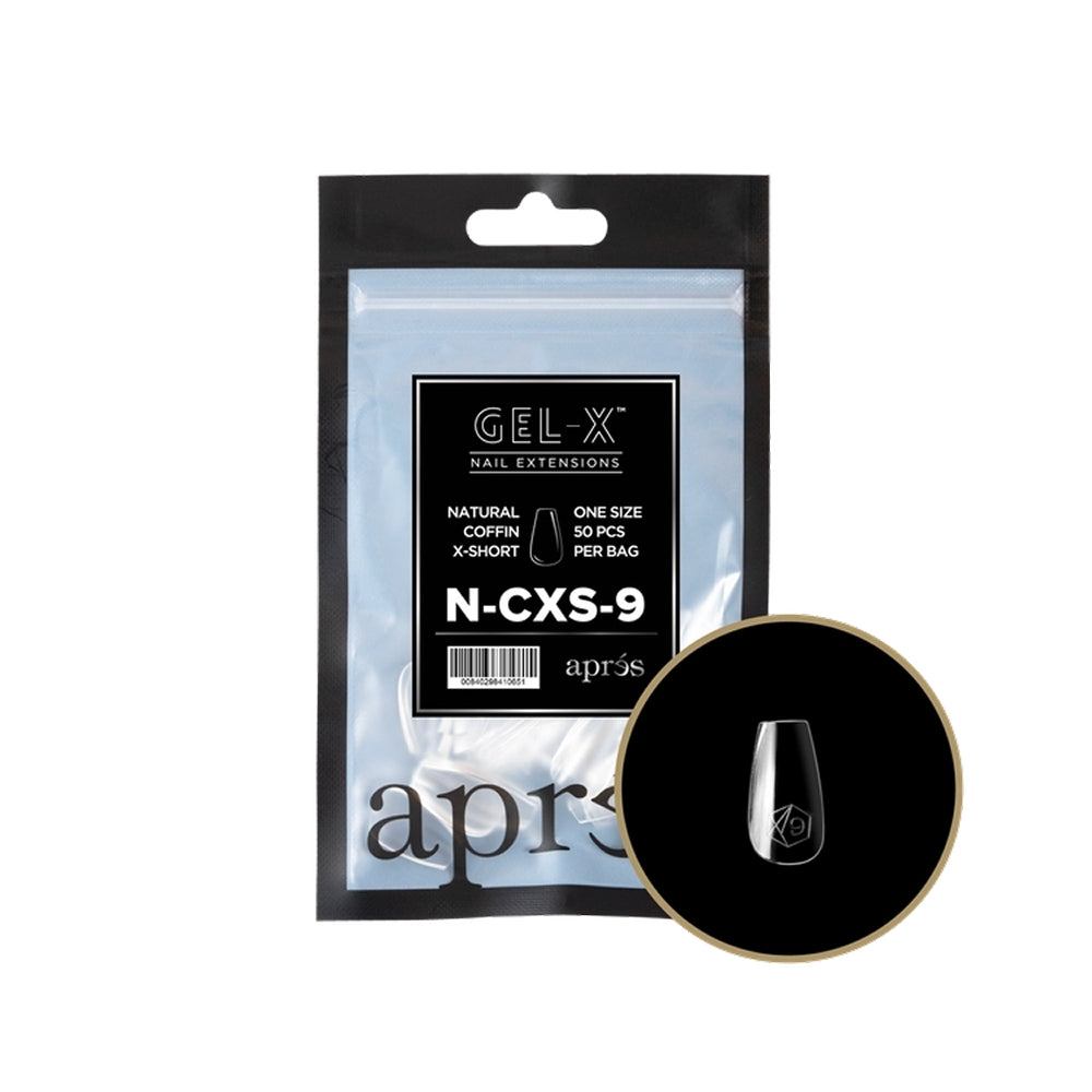 Gel-X Natural Coffin Extra Short Refill Bag 9
