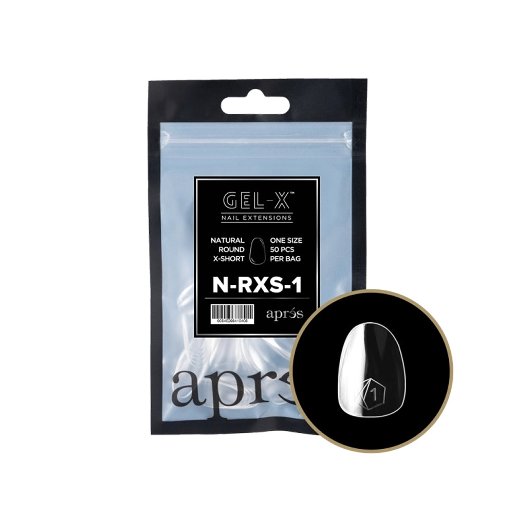 Gel-X Natural Round Extra Short Refill Bag (50 tips) 1
