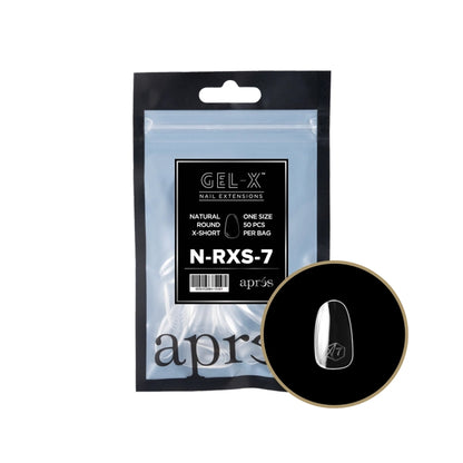 Gel-X Natural Round Extra Short Refill Bag (50 tips) 7