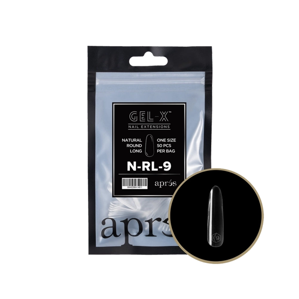 Gel-X Natural Round Long Refill Bag (50 tips) 9