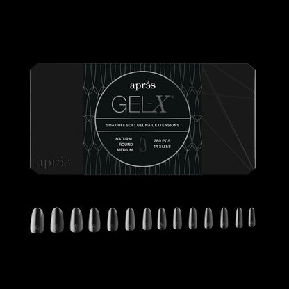 Apres Gel-X Natural Round Medium Box Tips