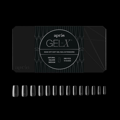 Apres Natural Square Medium Tips Mini Box