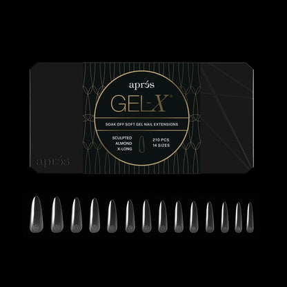 Apres Sculpted Almond Extra Long Gel Tips 14 sizes