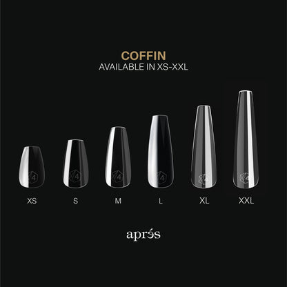 Apres - Gel-X Sculpted Coffin Extra Long Box of Tips, 420pcs