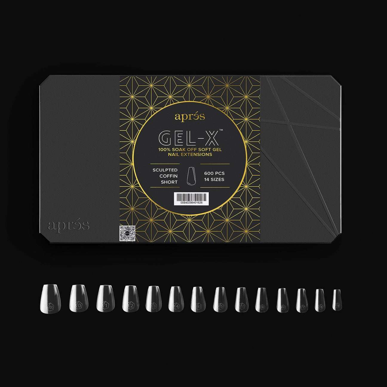 Apres - Gel-X Sculpted Coffin Short Box of Tips 2.0, 600pcs