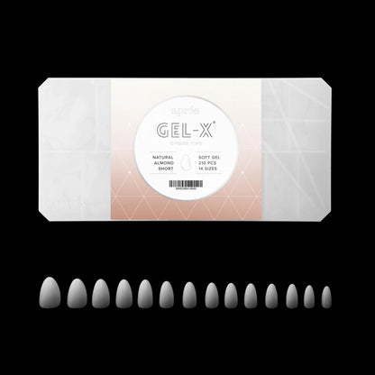 Apres Ombre Gel-X Natural Almond Short Tip Box 210pcs