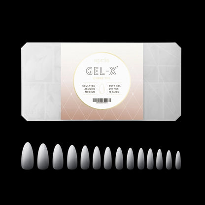 Apres Sculpted Almond Medium full cover Gel-X nail tips