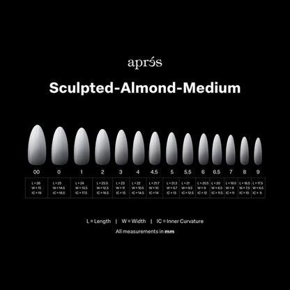Apres Natural Ombre Sculpted Almond Medium nail tips