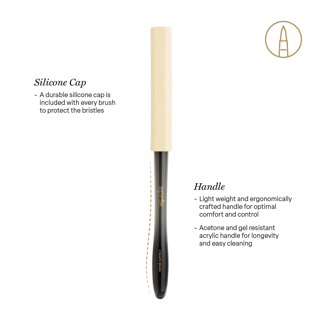 Apres V-Shape Brush Silicone Cap