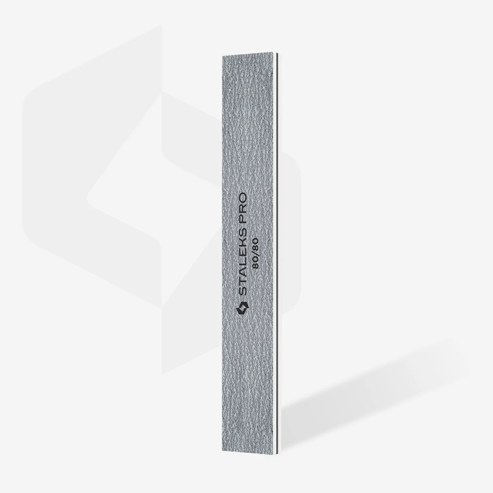 STALEKS - Straight wide mineral nail file 80/80 grit (25 pcs) NF-30-80/80-25