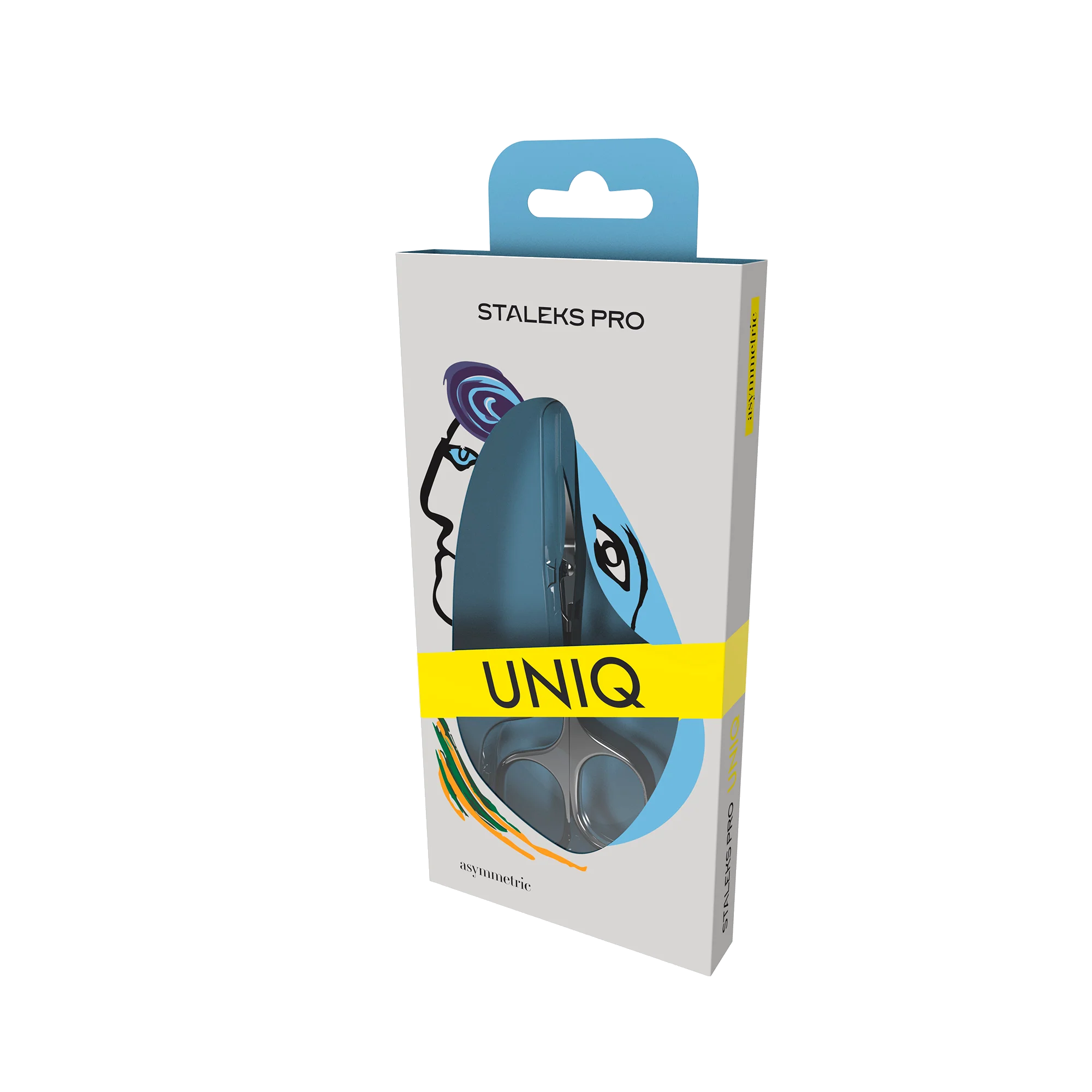 Professional Cuticle Scissors "Asymmetric" UNIQ 20 TYPE 4 -SQ-20/4- STALEKS