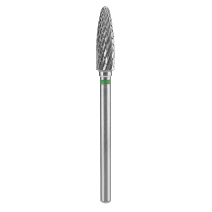 CARBIDE NAIL DRILL BIT, "CORN", GREEN, HEAD DIAMETER 4/14MM (FT90G040/14) (#207)-STALEKS™