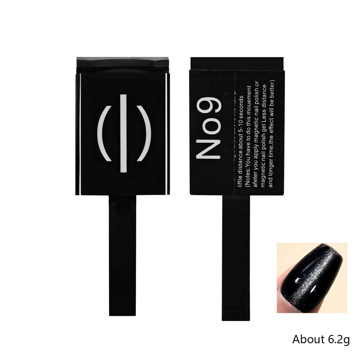 Cat’s eye magnet, 1 pc, with engraved pattern head