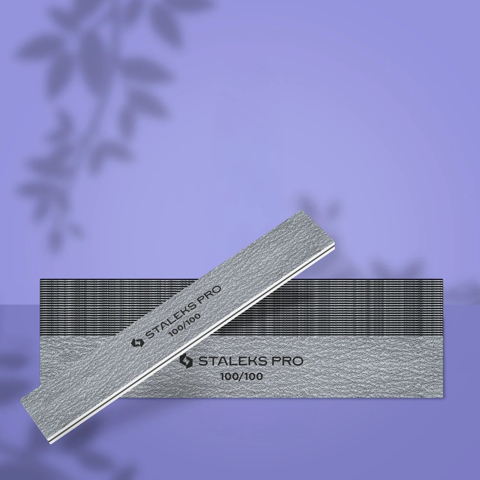 STALEKS - Straight wide mineral nail file 100/100 grit (25 pcs) NF-30-100/100-25