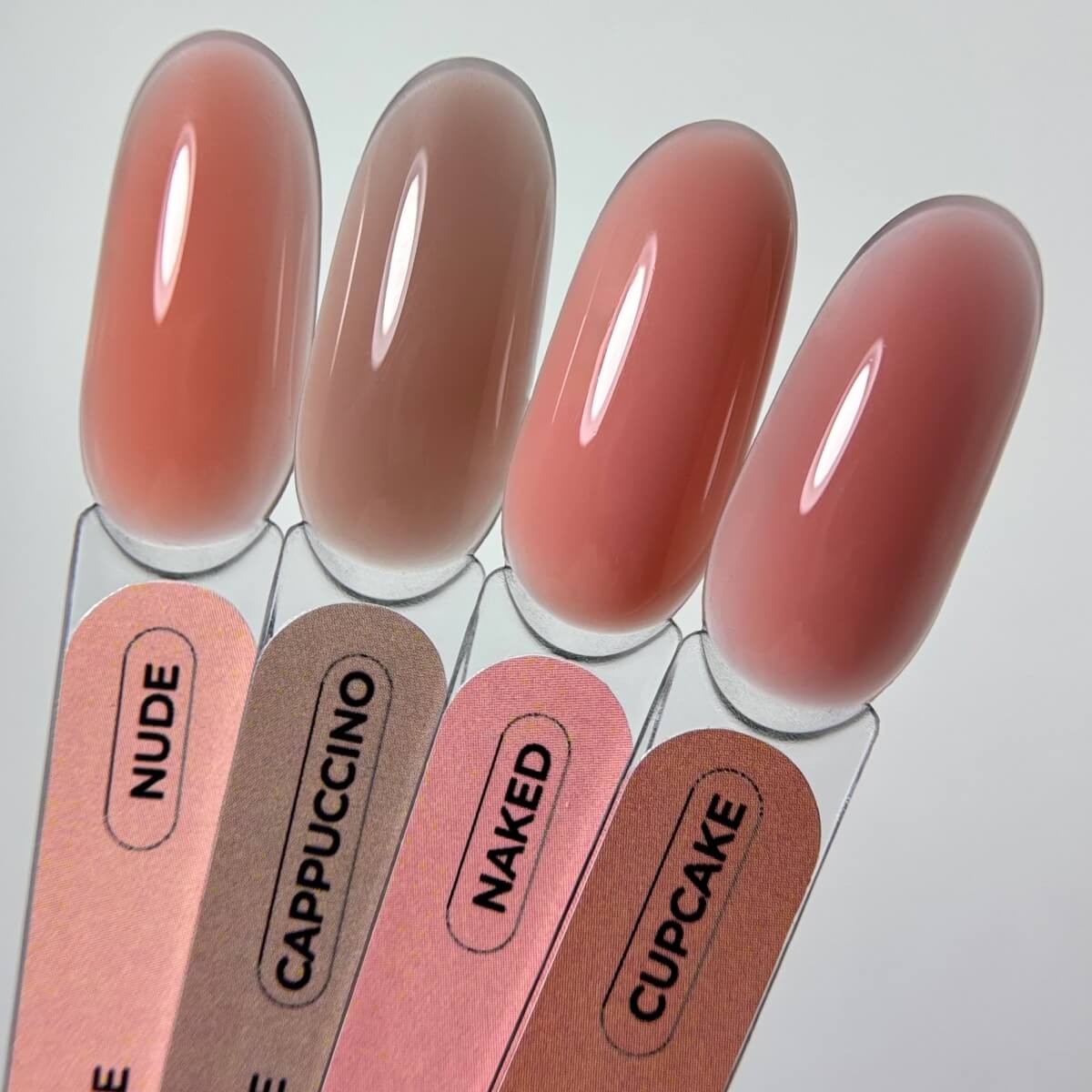 TOUCH Cover Base Naked, 13ml, swatch on nail tip