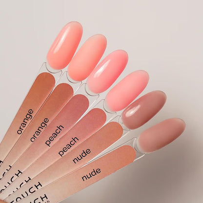 TOUCH Cover Base Peach, 13ml, label close-up