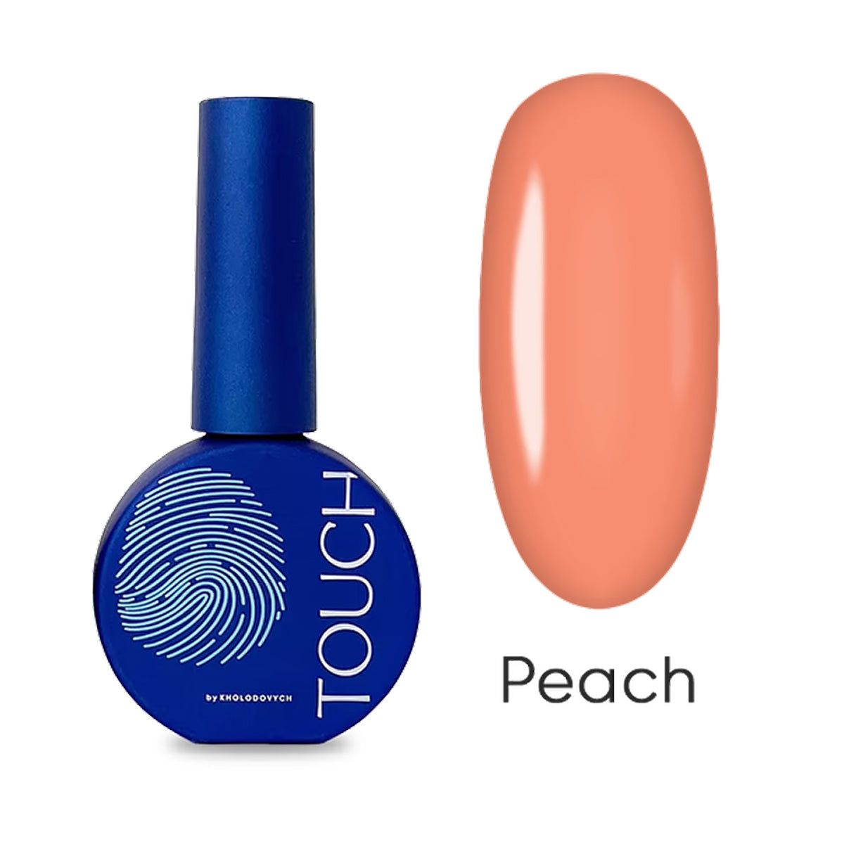 TOUCH Cover Base Peach, 13ml, orange-toned peach closed bottle