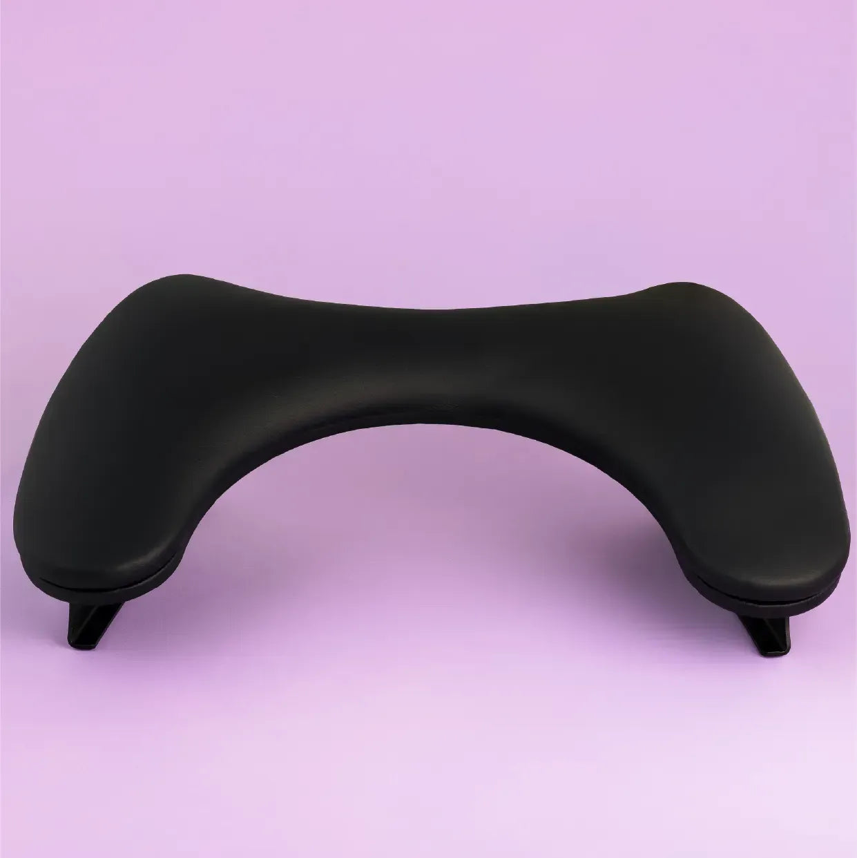 DNKa Anatomical Armrest for Manicure — black, eco-leather cushion texture detail