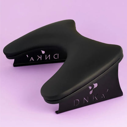 DNKa Anatomical Armrest for Manicure — black, full front view
