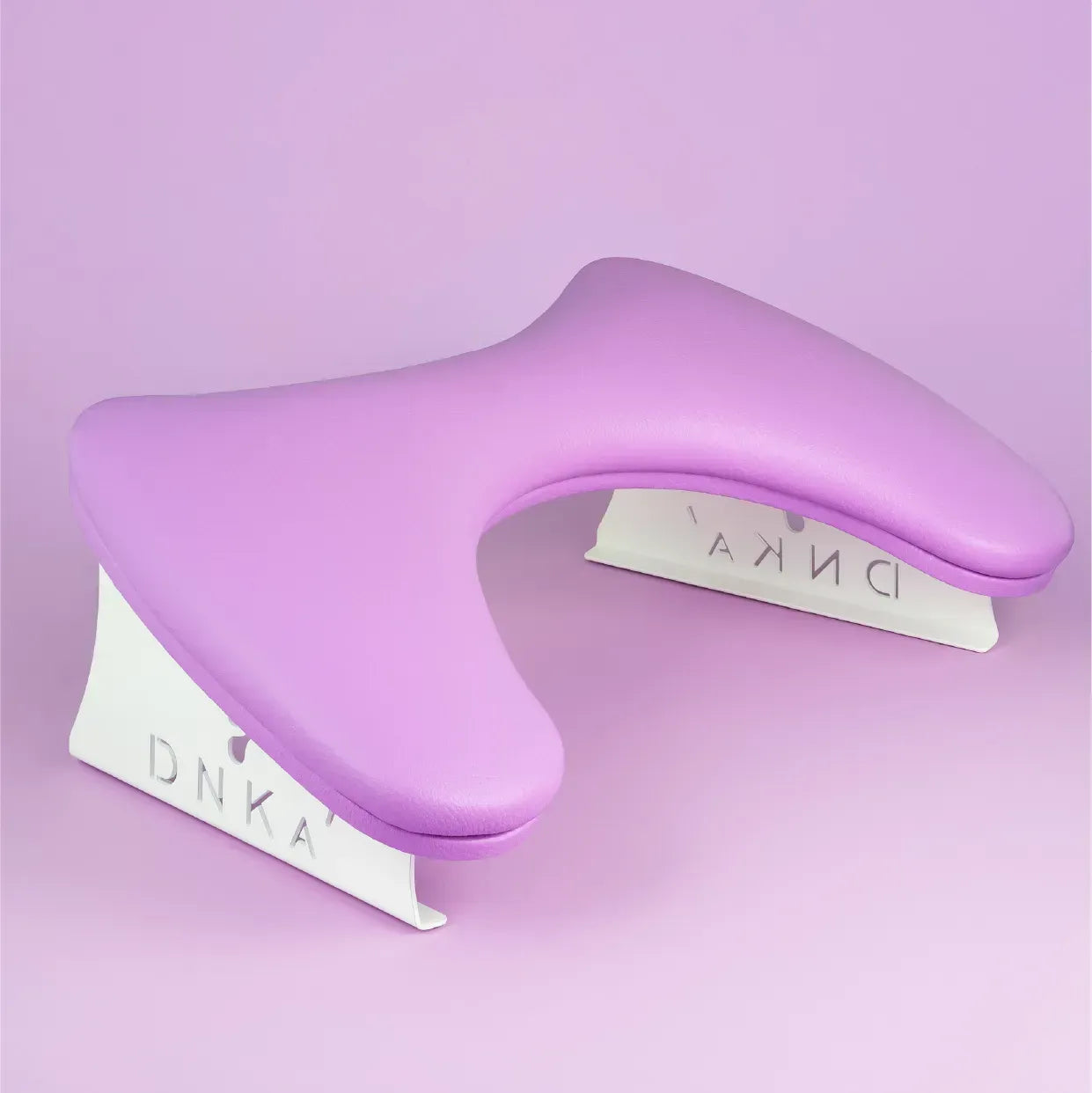 DNKa Anatomical Armrest for Manicure — purple, full dimensions view