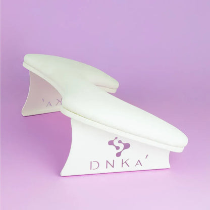 DNKa Anatomical Armrest for Manicure — white, full front view