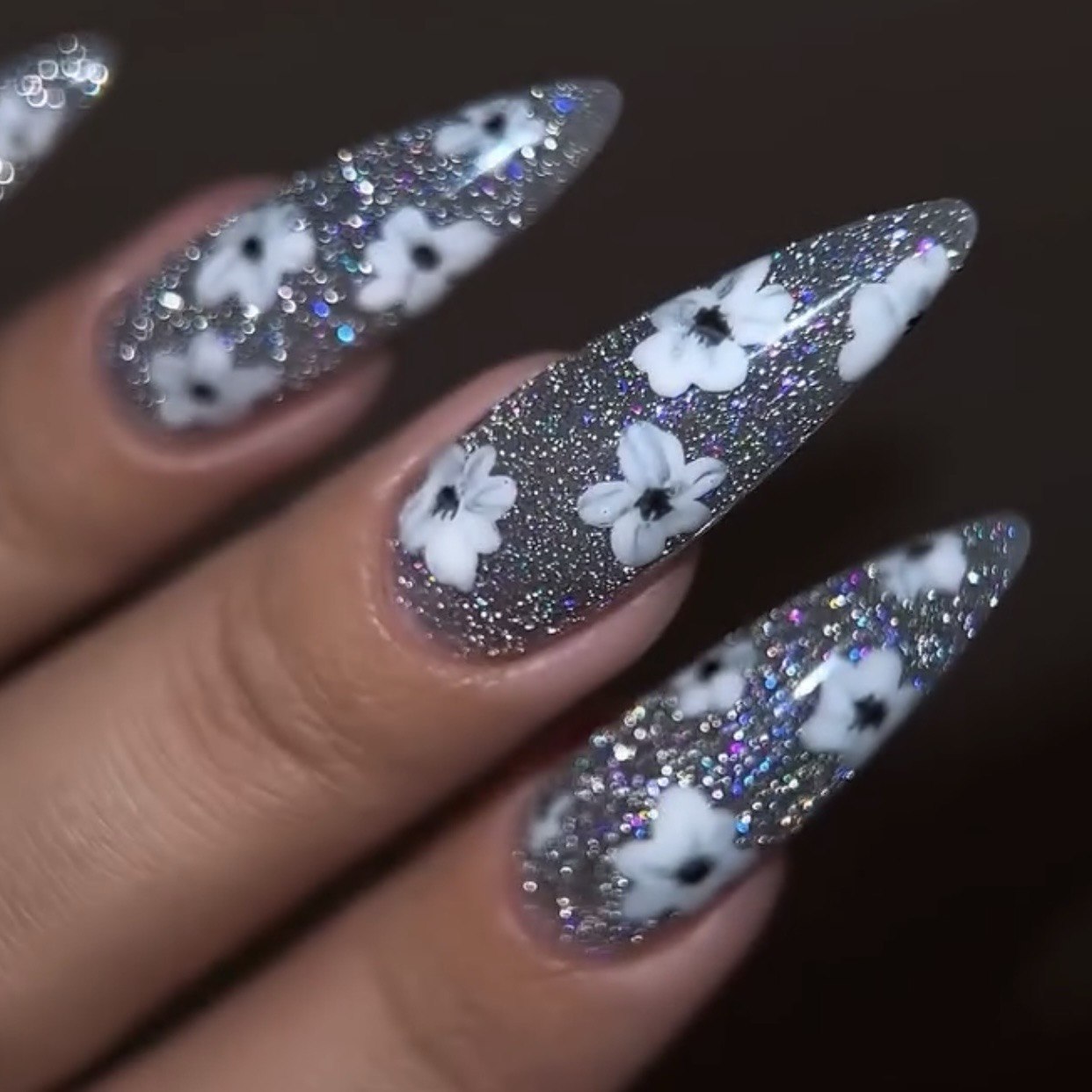 DNKa Builder Gel #0029 Burlesque — open jar with brush, violet glitter gel