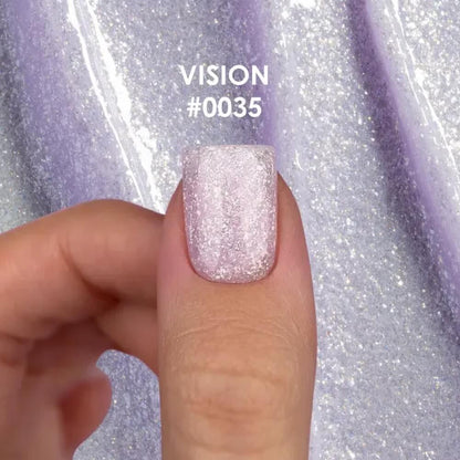DNKa Builder Gel #0035 Vision — label close-up, lilac shade