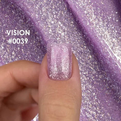DNKa Builder Gel #0039 Vision — label close-up, lavender-lilac shade