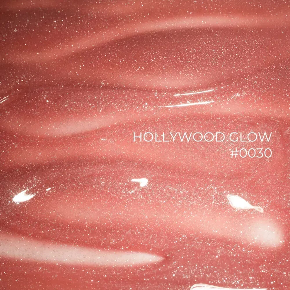 30ml — DNKa Builder Gel Hollywood Glow #0030 — jar paired with DNKa top coat