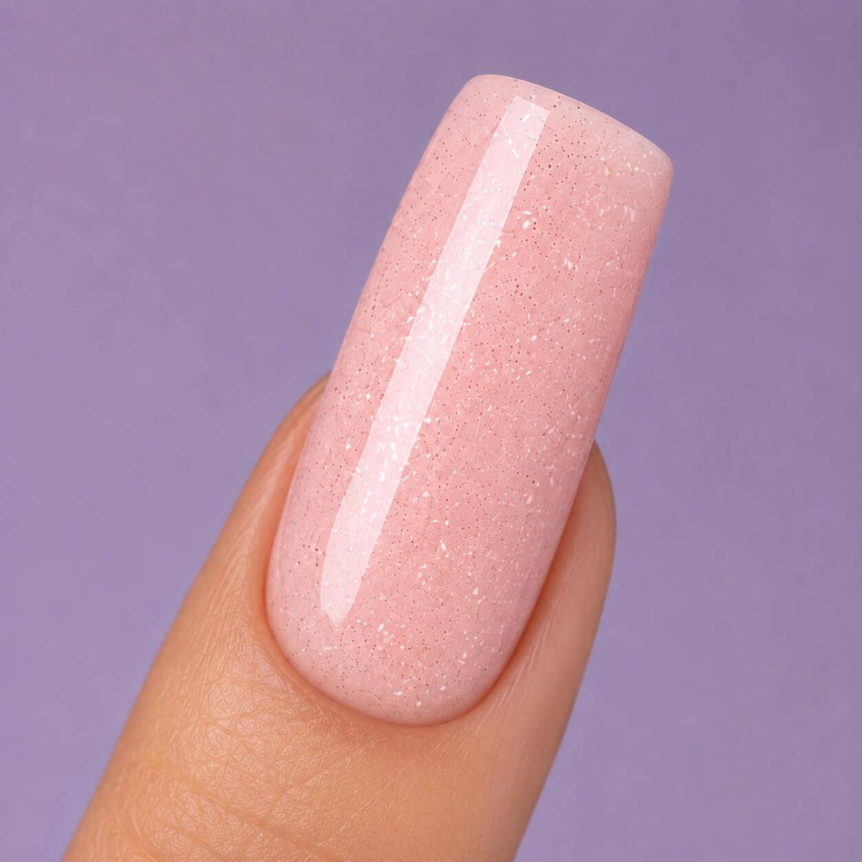 DNKa Builder Gel Hollywood Glow #0032 — label close-up, light pink reflective shade