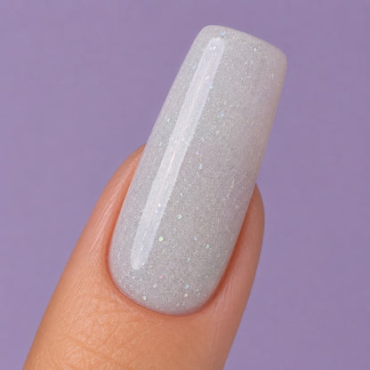 DNKa Builder Gel Hollywood Glow #0033 — label close-up, gray-milk reflective shade