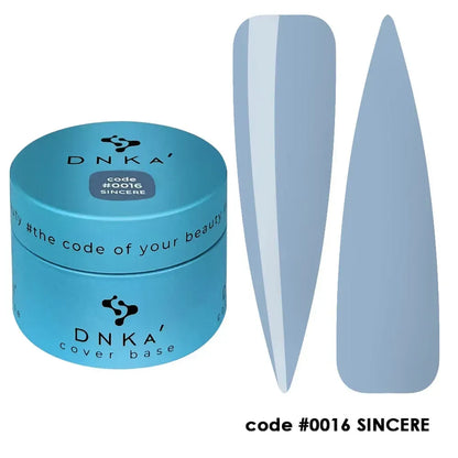 DNKa Cover Base #0016 Sincere label showing the shade name and volume