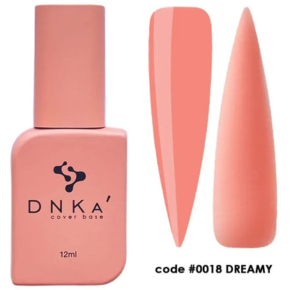 DNKa Cover Base #0018 Dreamy, 12ml bottle next to the 30ml size